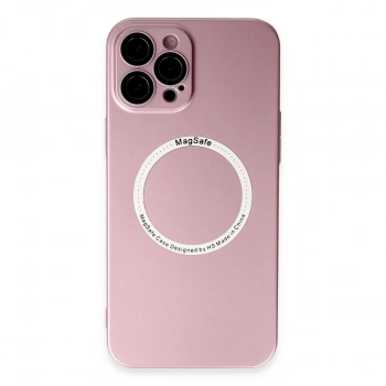 İphone 12 Pro Kılıf Jack Magneticsafe Lens Silikon - Rose Gold