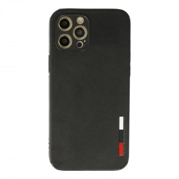 İphone 12 Pro Kılıf Loop Deri Silikon - Siyah