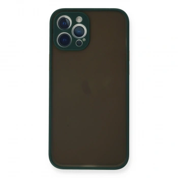 İphone 12 Pro Kılıf Montreal Silikon Kapak - Yeşil