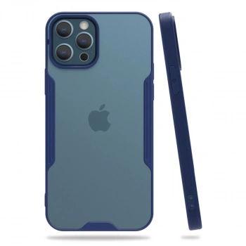 İphone 12 Pro Max Kılıf Platin Silikon - Lacivert