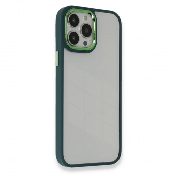İphone 13 Pro Kılıf Dora Kapak - Haki Yeşil