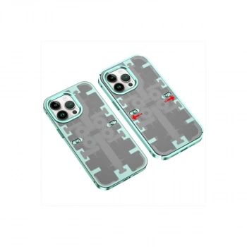 İphone 13 Pro Kılıf Mekanik Bumper Kapak - Yeşil