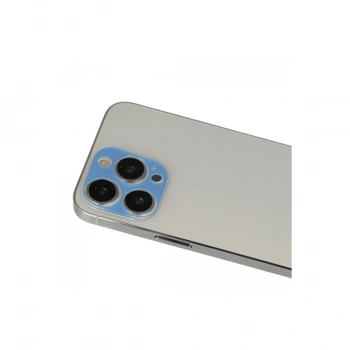 İphone 13 Pro Max Rainbow Kamera Lens Koruma Cam - Mavi