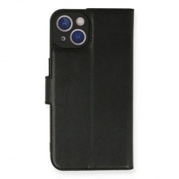 İphone 14 Kılıf Trend S Plus Kapaklı Kılıf - Siyah