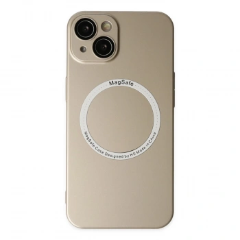 İphone 14 Plus Kılıf Jack Magneticsafe Lens Silikon - Gold