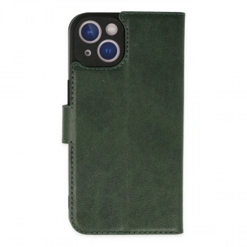 İphone 14 Plus Kılıf Trend S Plus Kapaklı Kılıf - Yeşil