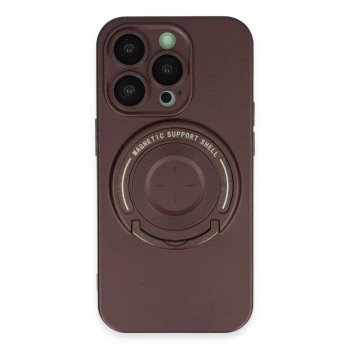 İphone 14 Pro Kılıf Lukka Magneticsafe Kapak - Kahverengi