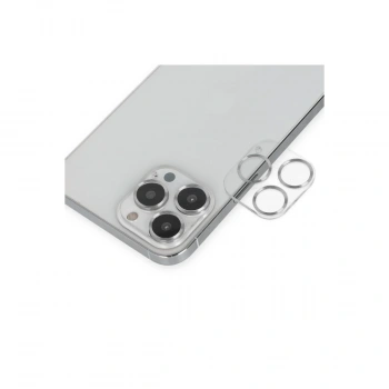 İphone 14 Pro Max Band Metal Kamera Lens - Gümüş