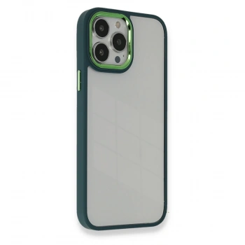İphone 14 Pro Max Kılıf Dora Kapak - Haki Yeşil