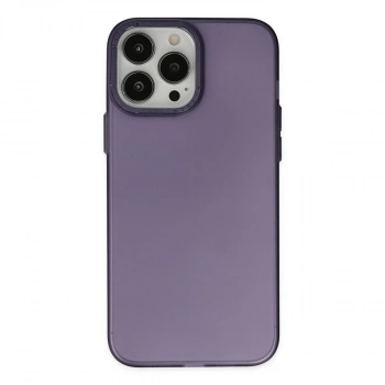 İphone 14 Pro Max Kılıf Modos Metal Kapak - Mor