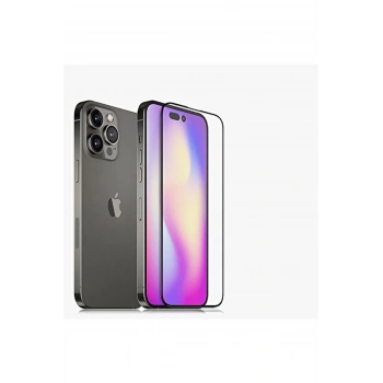 Iphone 14 Pro Max Uyumlu 9D Tam Kaplayan Parmak Izi Bırakmayan Ekran Koruyucu Film (599)
