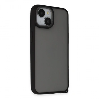 İphone 15 Kılıf Elegant Kapak - Siyah