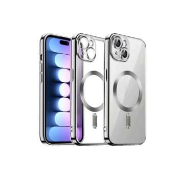 İphone 15 Kılıf Kross Magneticsafe Kapak - Gümüş