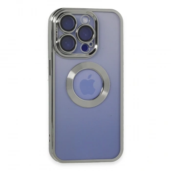 İphone 15 Pro Max Kılıf Slot Silikon - Gümüş