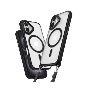 İphone 16 Plus Kılıf Enka Magsafe Silikon Kılıf - Siyah