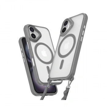 İphone 16 Plus Kılıf Enka Magsafe Silikon Kılıf - Titan Gri