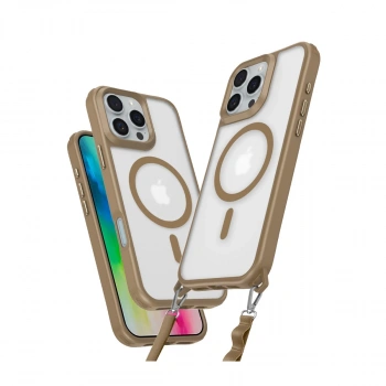 İphone 16 Pro Kılıf Enka Magsafe Silikon Kılıf - Desert