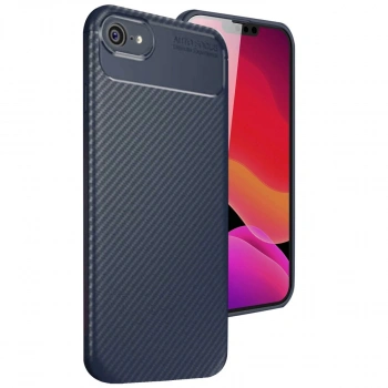 İphone 16e Kılıf Auto Focus Karbon Kapak - Lacivert