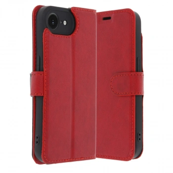 İphone 16e Kılıf Trend S Plus Kapaklı Kılıf - Kırmızı