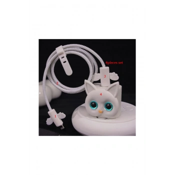 Iphone 18w/20w Uyumlu Şarj Aleti Kılıfı, Şarj Kablosu Örme Atı, Toparlayıcı,