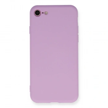 İphone 7 Kılıf Nano İçi Kadife Silikon - Lila