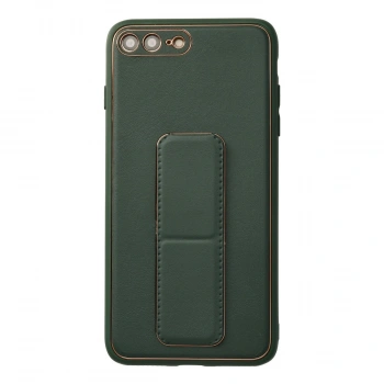 İphone 7 Plus Kılıf Coco Deri Standlı Kapak - Yeşil