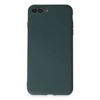 İphone 7 Plus Kılıf First Silikon - Koyu Yeşil