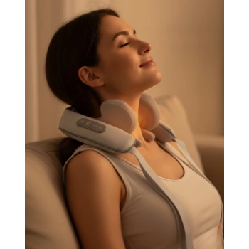 Isı Terapili Boyun Ve Omuz Masaj Cihazı Sessiz Motorlu Çok Bölgeli Kullanım