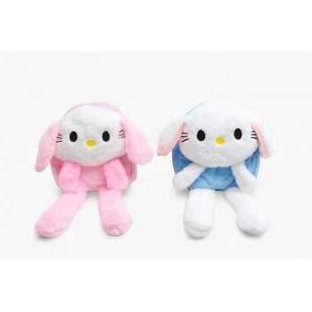 Işıklı Peluş Oynar Kulaklı My Melody Ve Cinnamoroll Sırt Çantası
