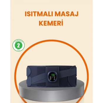Isıtmalı Masaj Kemeri Dijital Ekranlı Bel Çevresi 100 Cm Altı Uyumlu