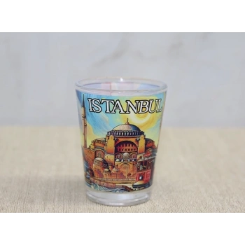 İstanbul Temalı Cam Shot Bardak Alk4356