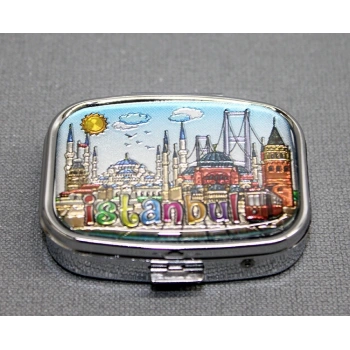 İstanbul Temalı İlaç Kutusu Anahtarlık Aaalk4350