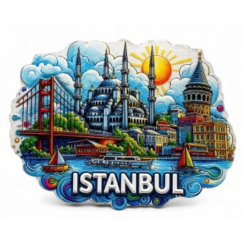 İstanbul Temalı Silikon Buzdolapı Süsü Magnet Alk5373