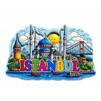 İstanbul Temalı Silikon Buzdolapı Süsü Magnet Alk5374