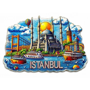 İstanbul Temalı Silikon Buzdolapı Süsü Magnet Alk5375