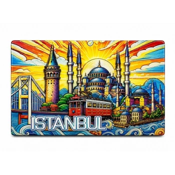 İstanbul Temalı Silikon Buzdolapı Süsü Magnet Alk5377