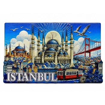 İstanbul Temalı Silikon Buzdolapı Süsü Magnet Alk5379
