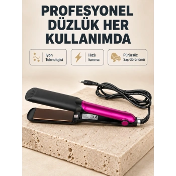 İyonik Saç Düzleştirici – 220°c Isıya Kadar Çıkan, Led Göstergeli Ve Eşit Isı Dağılımlı Plaka