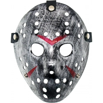 Jason Maskesi Hannibal Maskesi Metal Gümüş Renk 20x25 Cm
