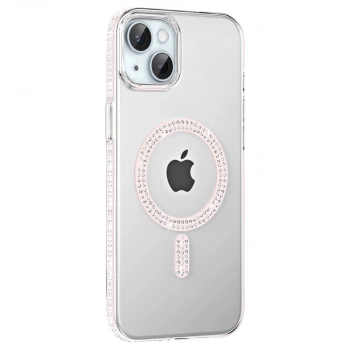 Joko Apple İphone 14 Move Taşlı Magsafe Kapak - Gümüş