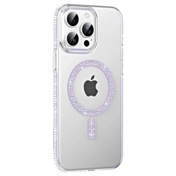 Joko Apple İphone 14 Pro Max Move Taşlı Magsafe Kapak - Lila