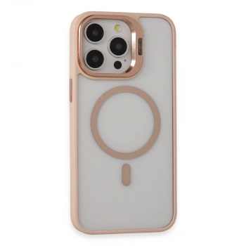 Joko Apple İphone 15 Pro Kılıf Roblox Lens Magsafe Standlı Kapak - Pudra