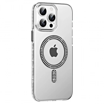 Joko Apple İphone 15 Pro Move Taşlı Magsafe Kapak - Siyah