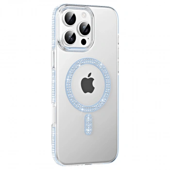 Joko Apple İphone 16 Pro Max Move Taşlı Magsafe Kapak - Mavi