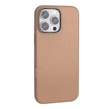 Joko Apple İphone 16 Pro Max Wonder Deri Magsafe Kapak - Bronz