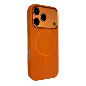 Joko Apple İphone 17 Pro Max Luno Deri Magsafe Kapak - Turuncu