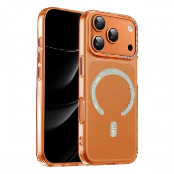 Joko Apple İphone 17 Pro Max Tash Diamond Magsafe Kapak - Turuncu
