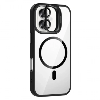 Joko Apple İphone 17 Remim Lensli Magsafe Standlı Kapak - Siyah