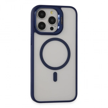 Joko İphone 15 Pro Kılıf Roblox Lens Magsafe Standlı Kapak - Lacivert
