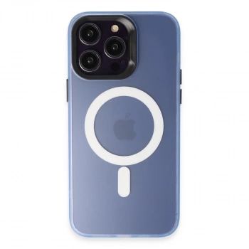 Joko İphone 15 Pro Max Kılıf Mateks Magsafe Kapak - Sierra Blue